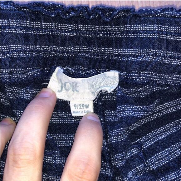 Jolt Women's Navy Blue Striped Shorts - Picture 7 of 7